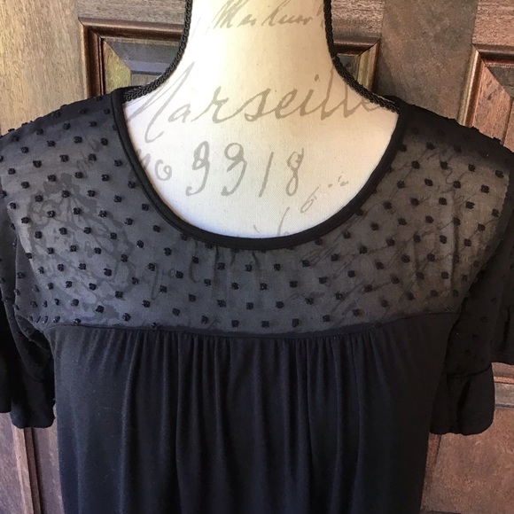 3/$10 - Ruffled Sleeved, Sheer Top Blouse - Picture 2 of 8
